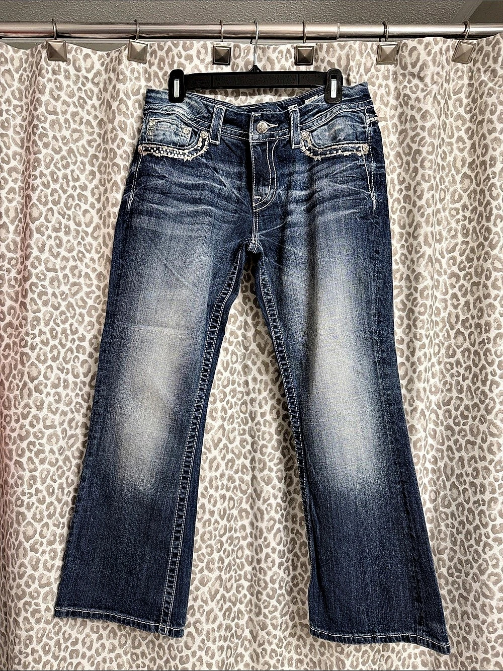 Miss Me Jeans Easy Boot Cut Jeans Blue Waist 30